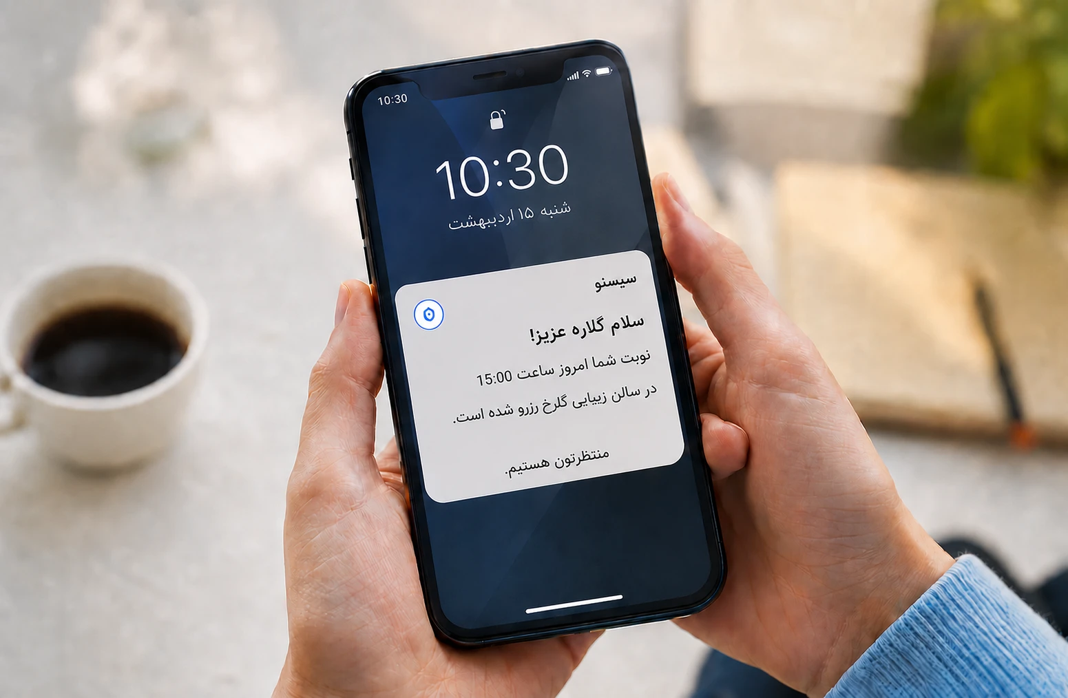 پیامک یادآوری نوبت آرایشگاه سیسنو