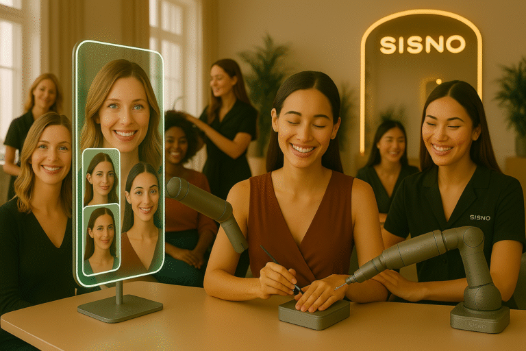 یک سالن زیبایی بسیار پیشرفته و آینده‌نگرانه